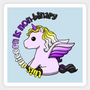 This Unicorn Is Non-binary Sticker